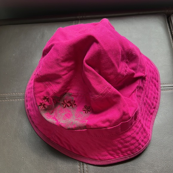 Merrell | Pink and Green Bucket Rain Hat AKA - Picture 1 of 7